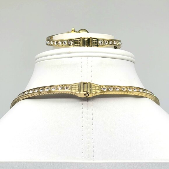 Heidi Daus Black and White Glass Pearl Collar Set with Swarovski Crystals - Picture 9 of 11